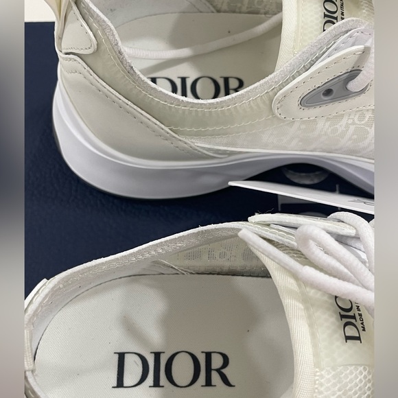 Mint Christian Dior B25  White Technical Mesh Men Sneakers luxury - Picture 6 of 16